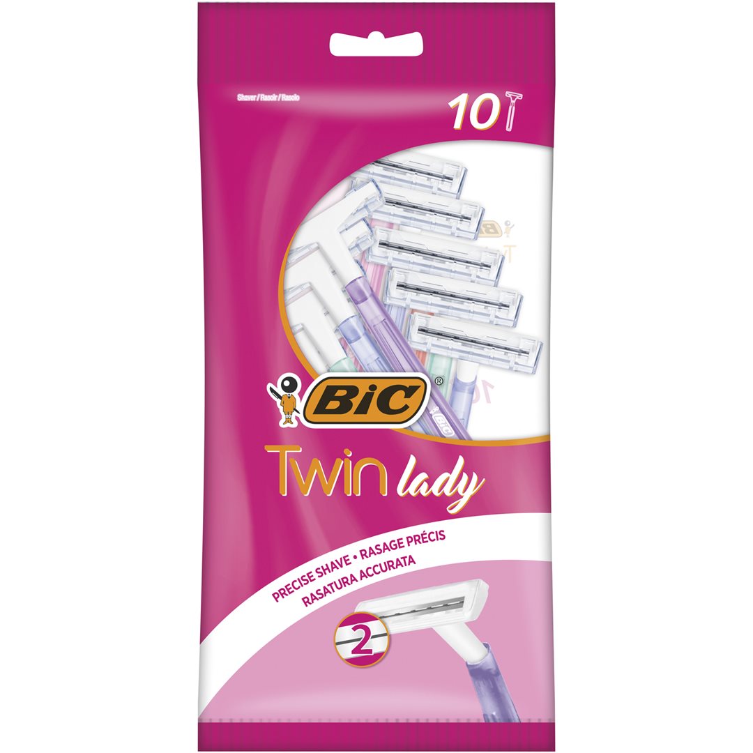 BiC Twin Lady 2-Klingenrasierer für die Frau Pastellfarben assortiert