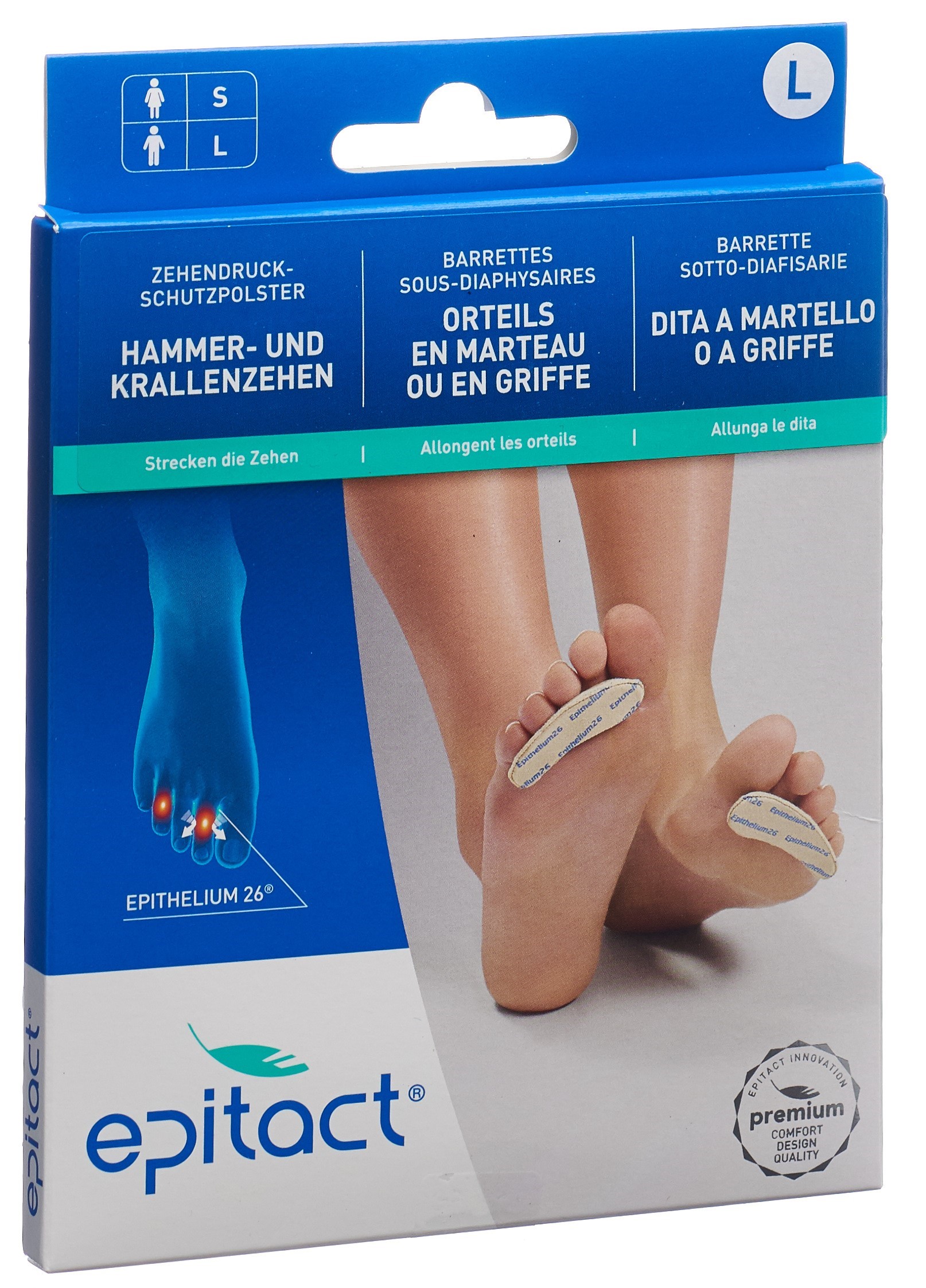 Epitact Hammerzehenkissen H Männer