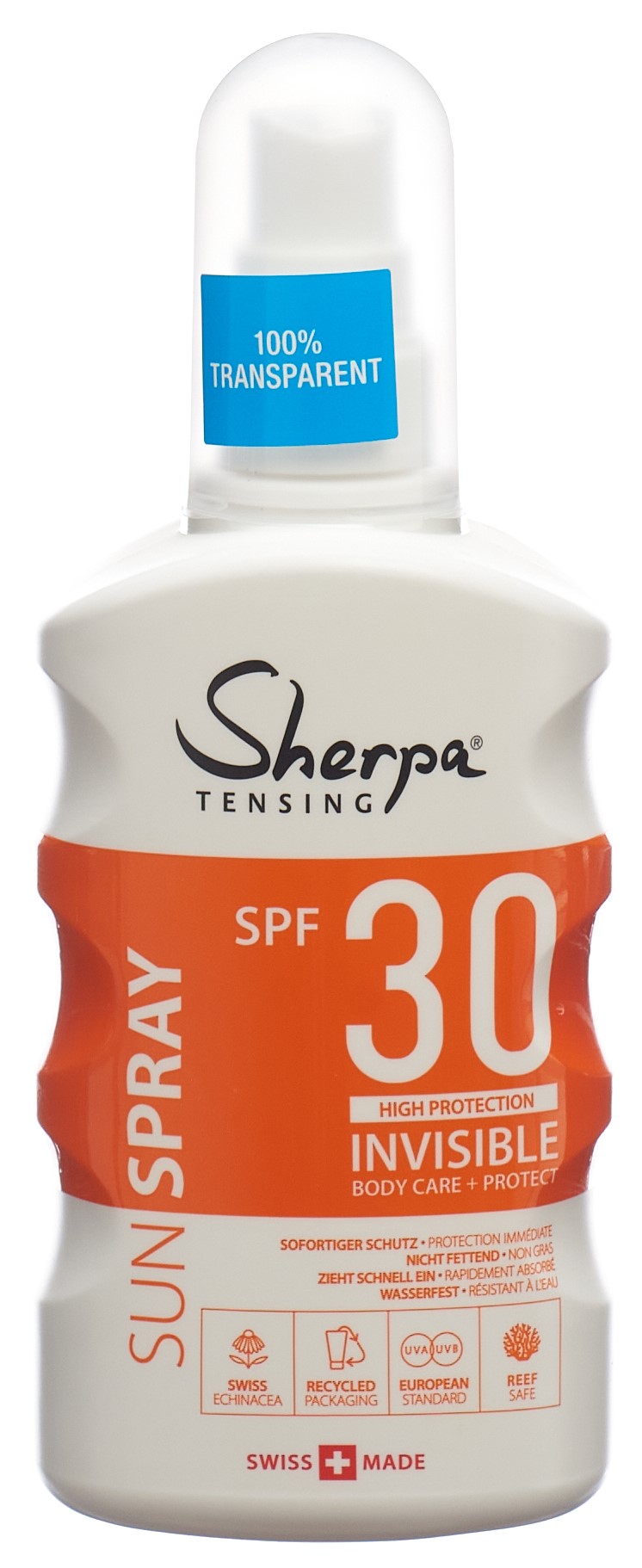 Sherpa TENSING Sonnenspray SPF30 Invisible