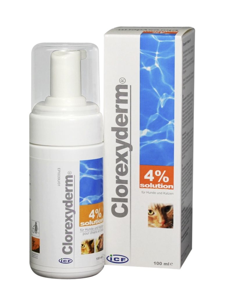 Clorexyderm Solution 4 % ad us vet.
