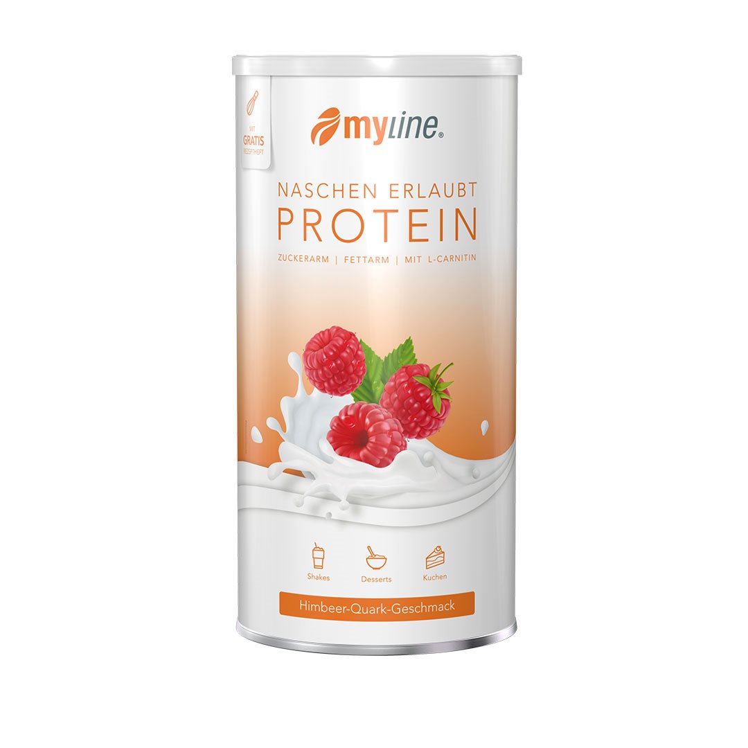 myLine Eiweiss mit L-Carnitin Pulver Him-Quark