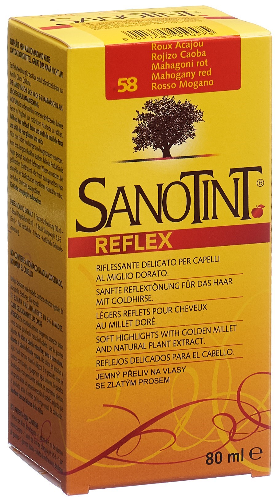 SANOTINT Reflex Haartönung 58 mahagonirot