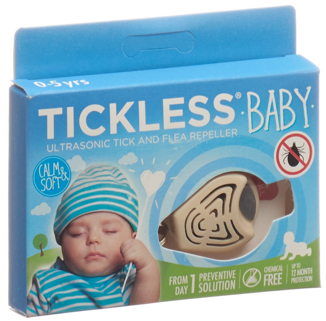 Tickless Baby Zeckenschutz beige