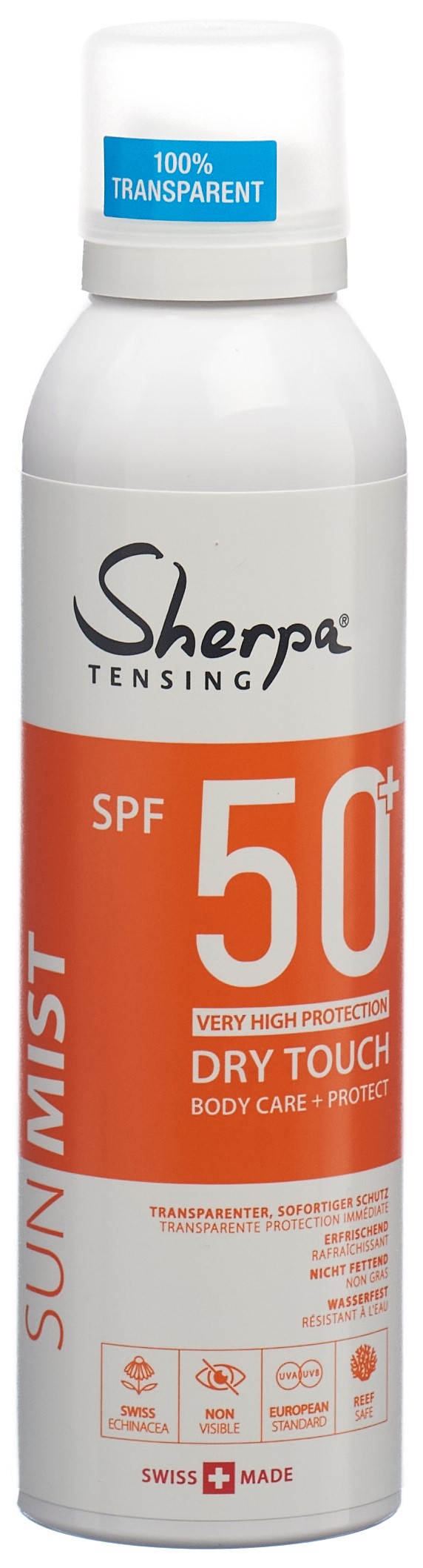 Sherpa TENSING Sprühnebel SPF 50+ INVISIBLE