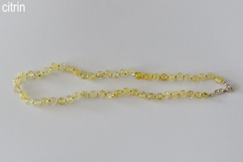 Amberstyle Bernsteinkette citrin 32cm mit Karabinerverschluss
