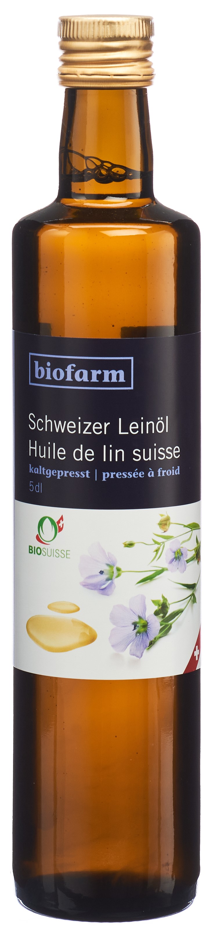 Biofarm Leinöl CH Knospe Bio Suisse