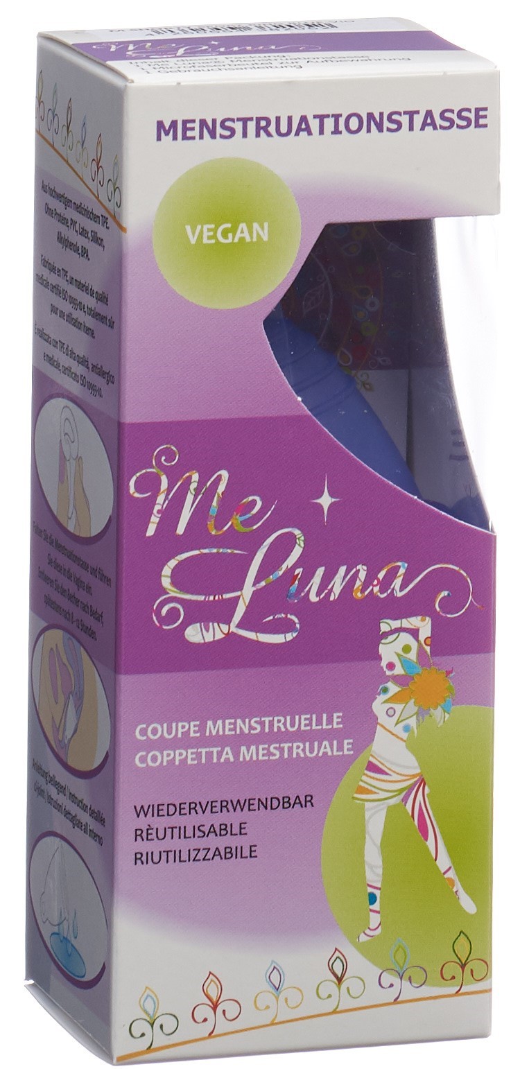 Me Luna nstruationstasse Sport Shorty M Ring Blau-Violett