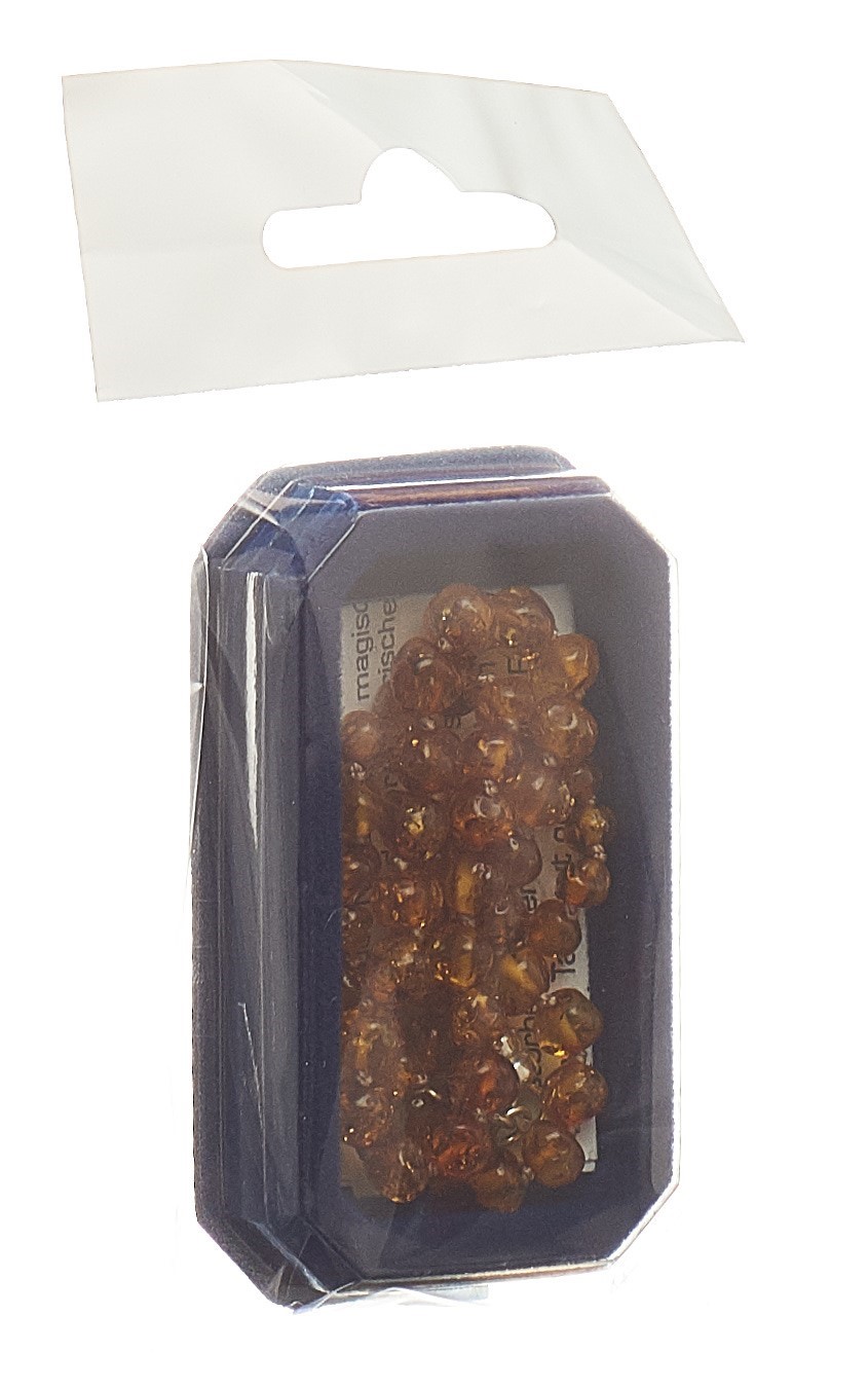 Amberstyle Bernsteinkette cognac hell 32cm mit Magnetverschluss