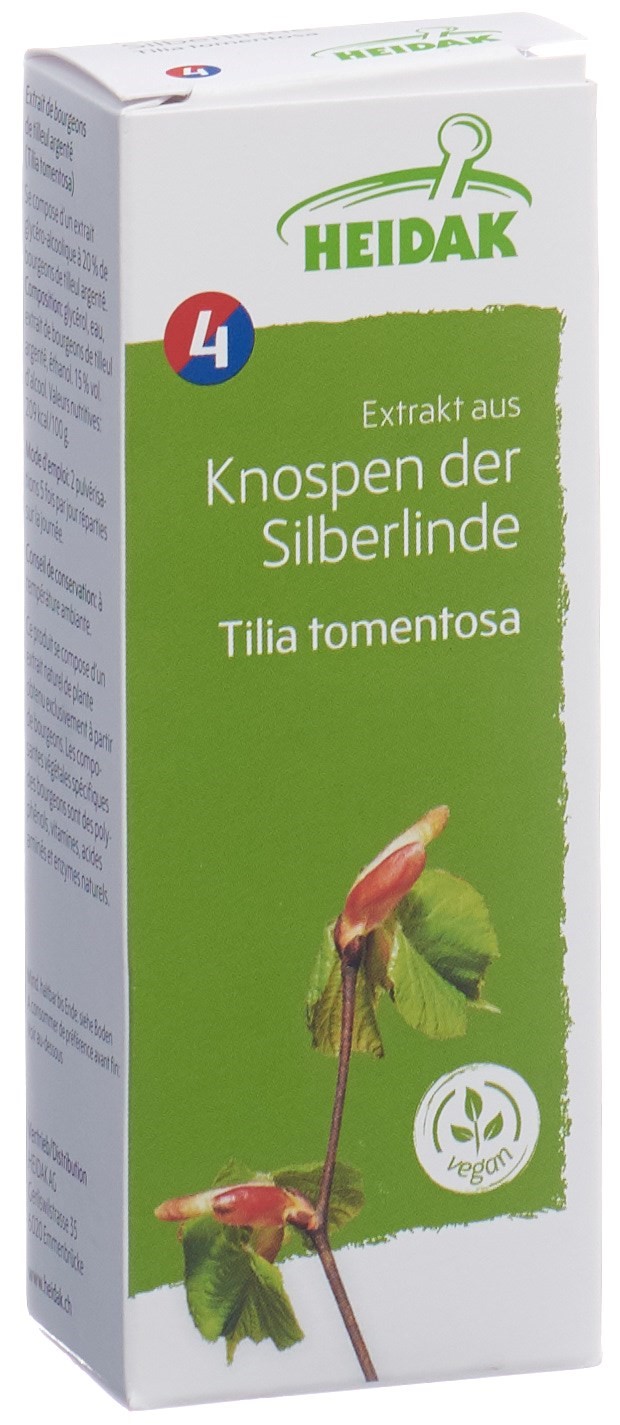HEIDAK Knospe Silberlinde Tilia tomentosa Glyc Maz