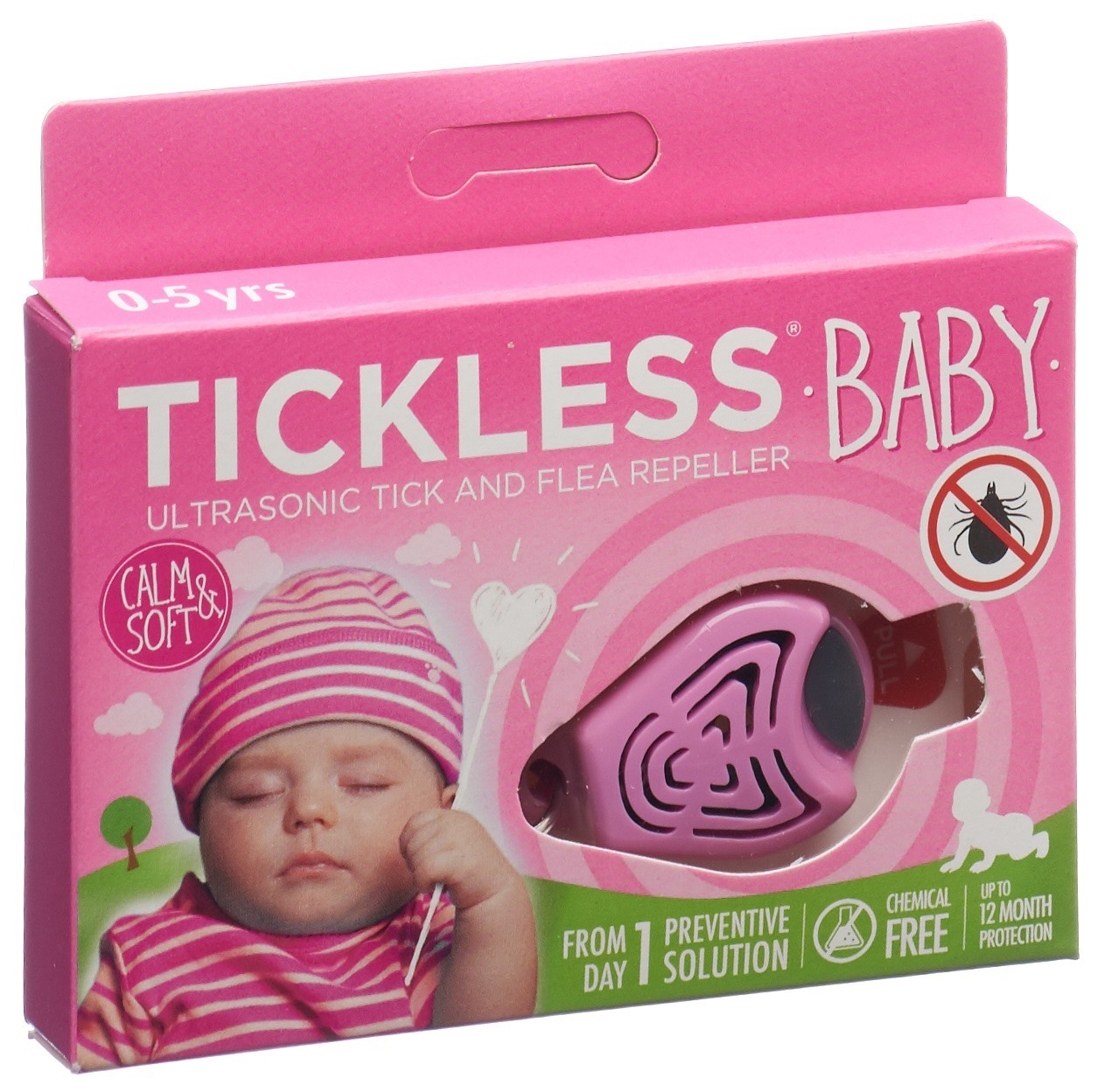Tickless Baby Zeckenschutz rosa