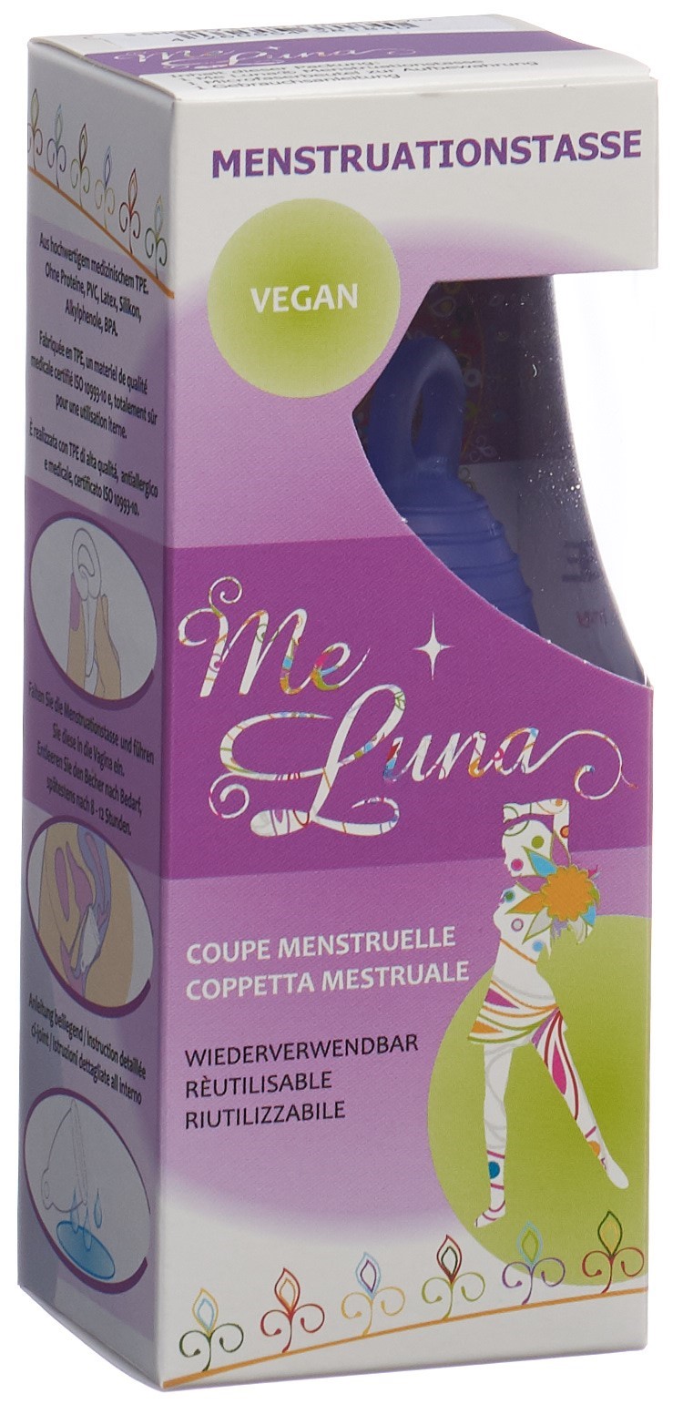 Me Luna nstruationstasse Sport Shorty S Ring Blau-Violett