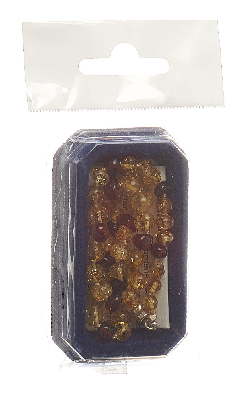 Amberstyle Bernsteinkette citrin cognac 32cm mit Magnetverschluss