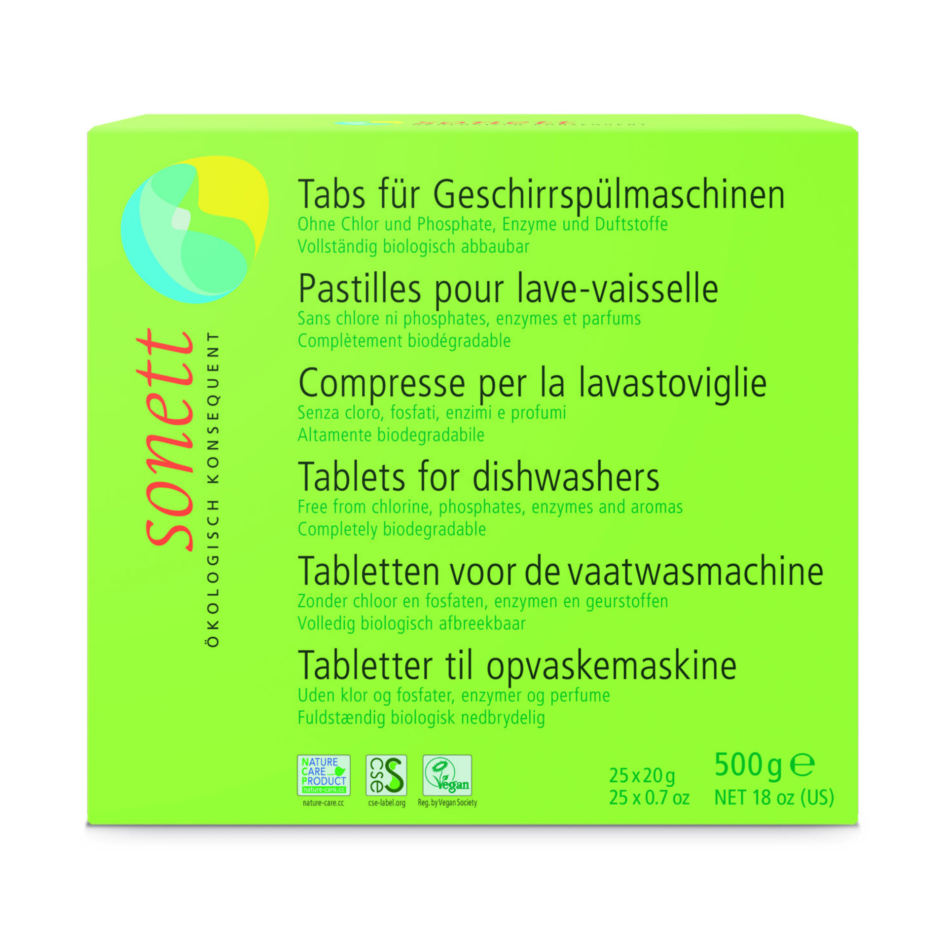 Sonett Tabs für die Geschirrspülmaschine