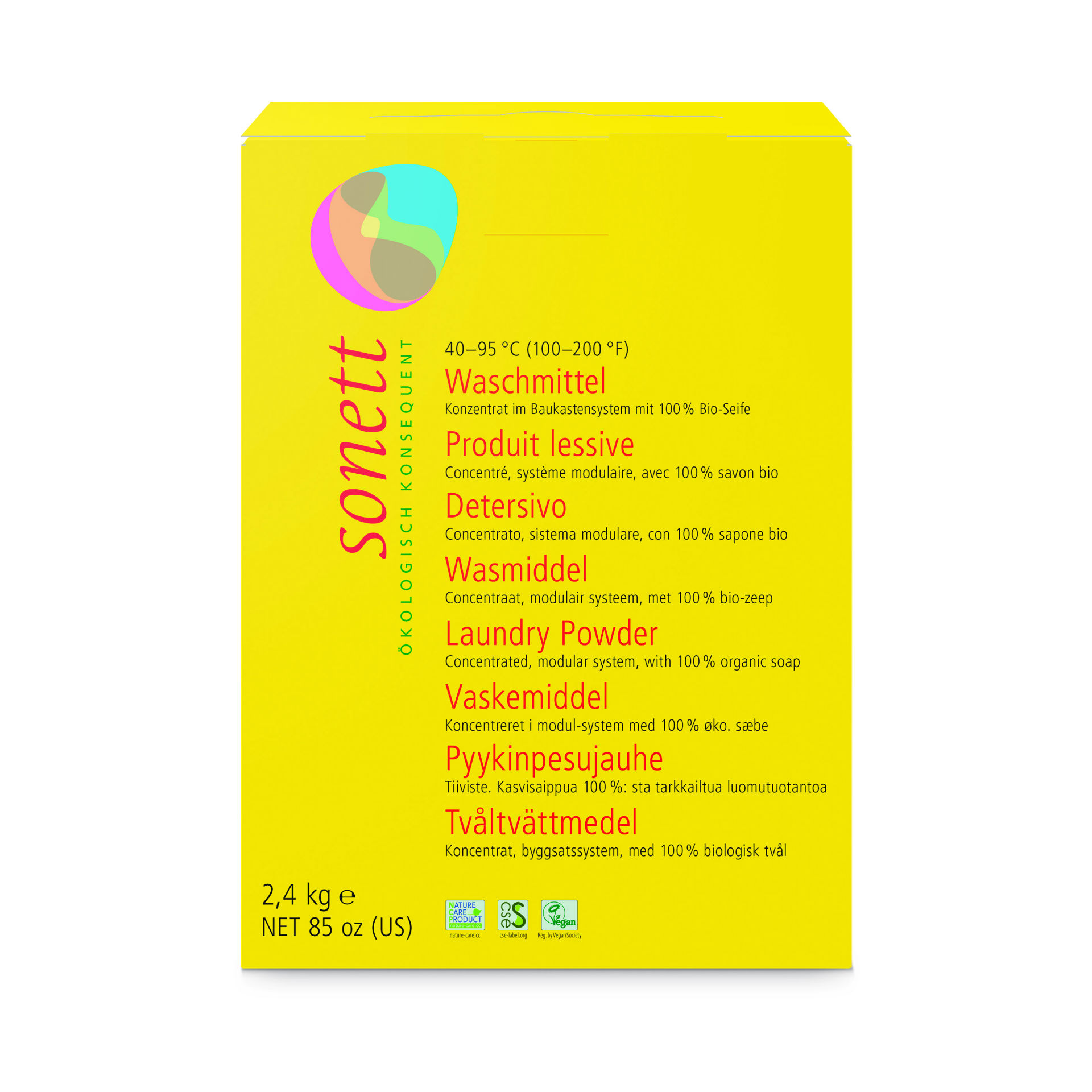 Sonett Waschmittel 40° 60° 95°C Pulver