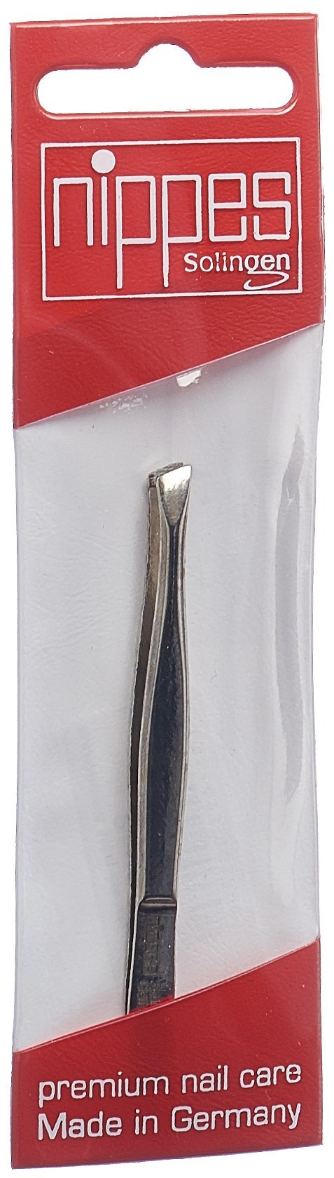 nippes Pinzette 8 cm schräg vernickelt
