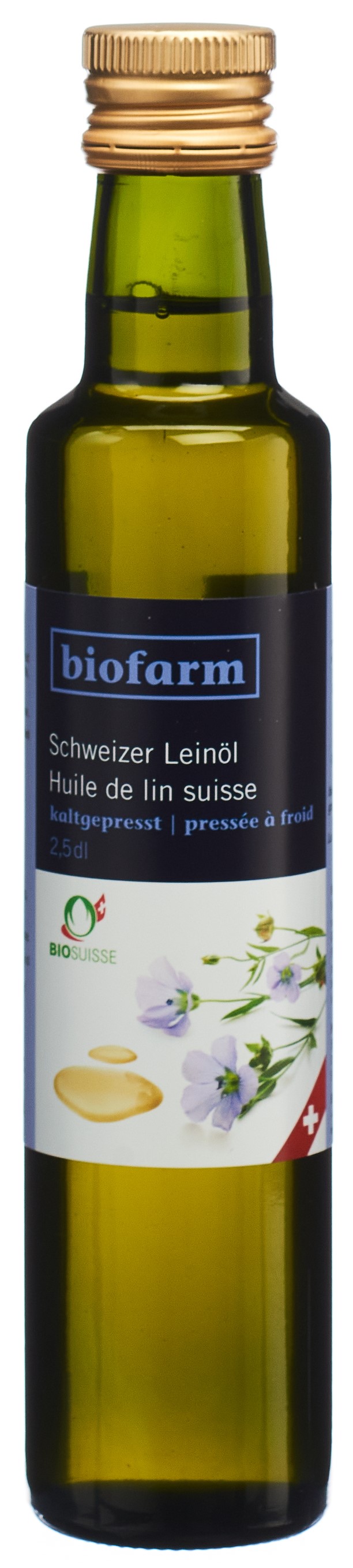 Biofarm Leinöl CH Knospe Bio Suisse