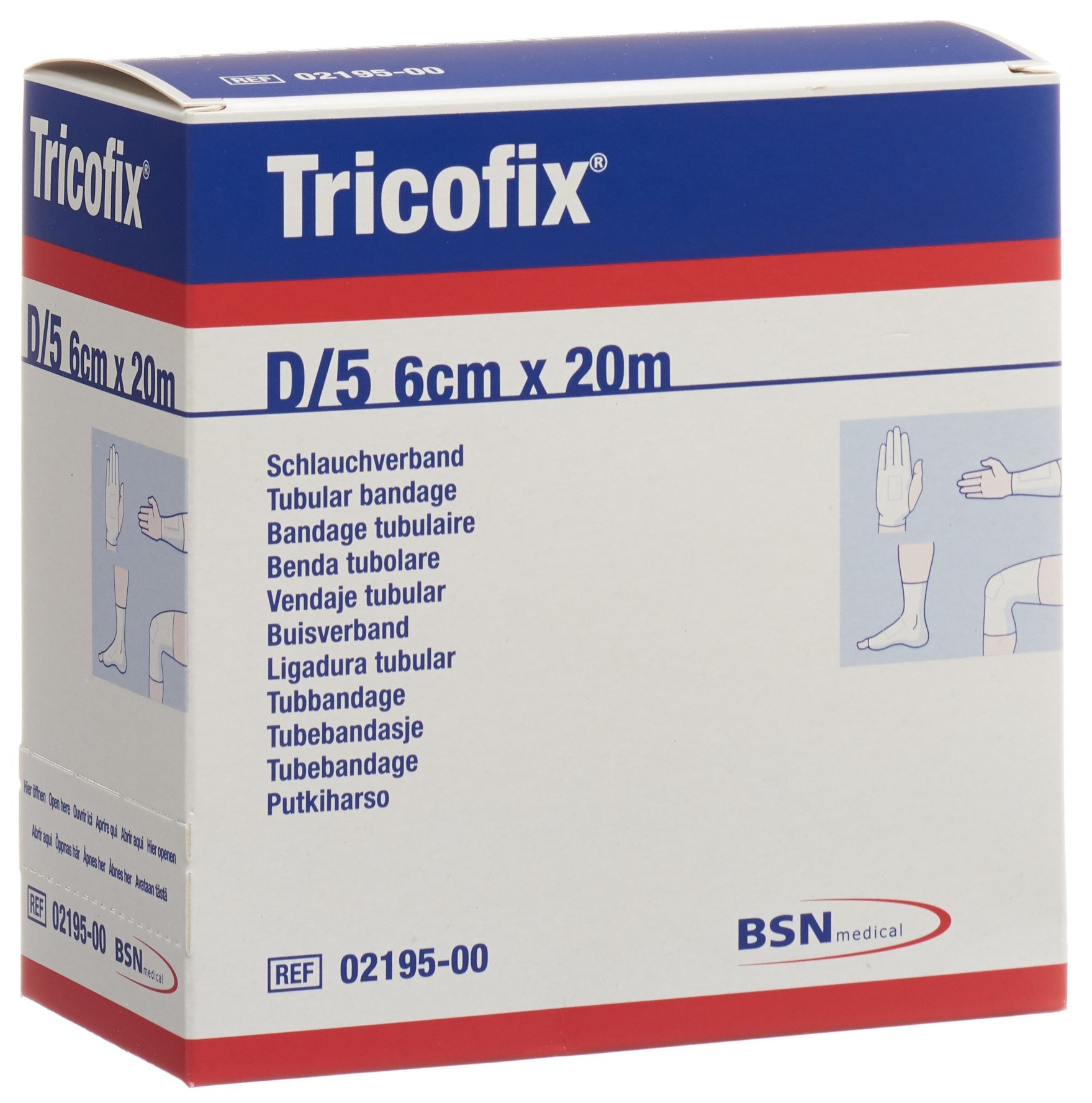 Tricofix Schlauchverband GrD 5-6cm/20m