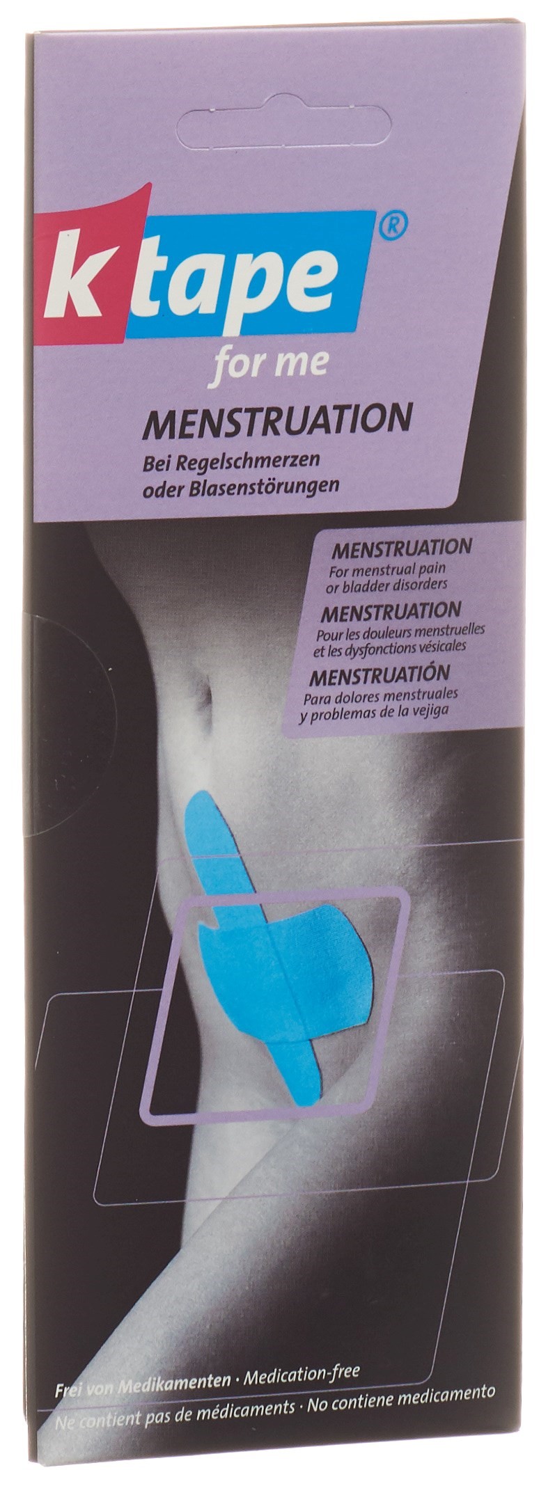 K-Tape for me Menstruation/Blasenstörungen für eine Anwendung