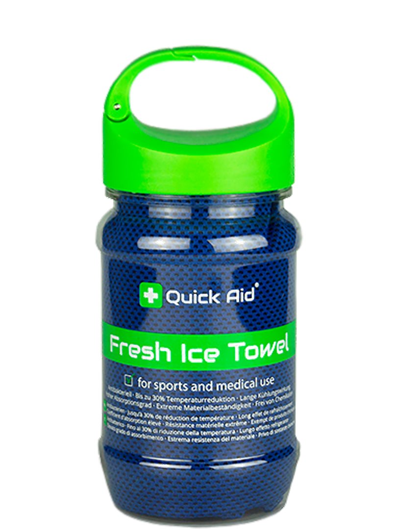Quick Aid Fresh Ice Towel 34x80cm blau