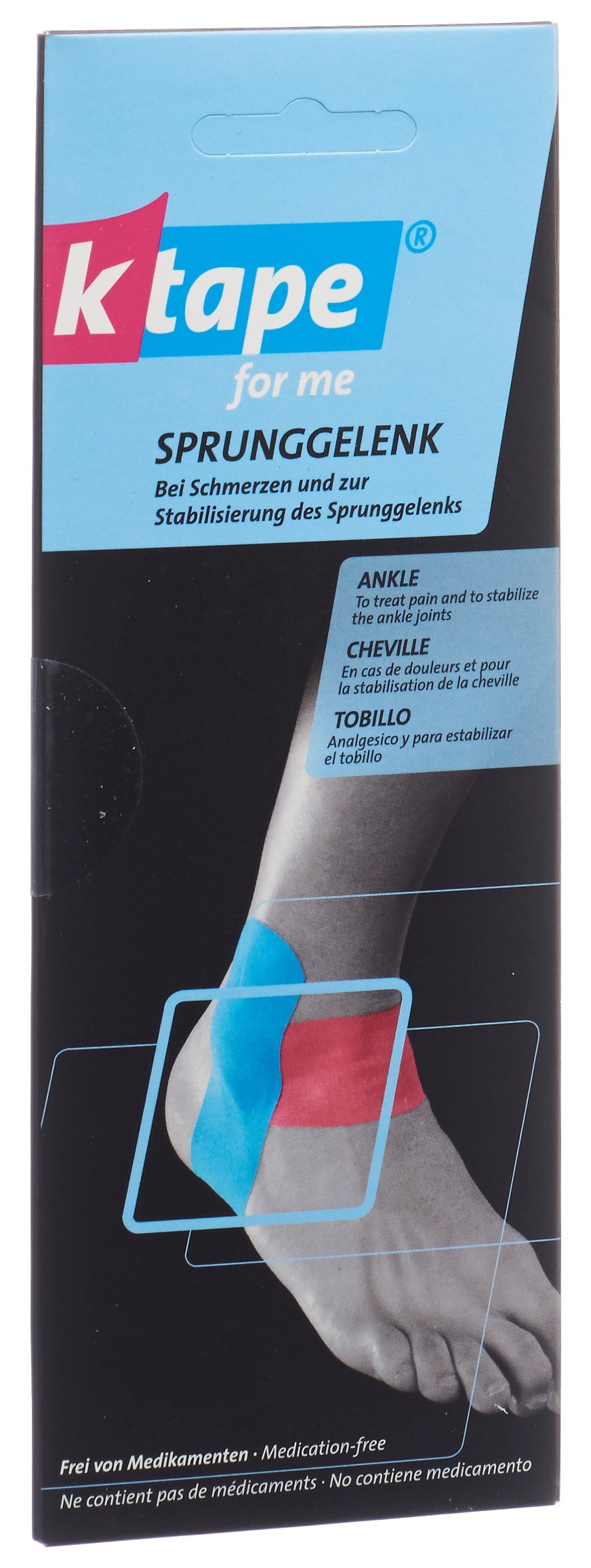 K-Tape for me Sprunggelen für eine Anwendung