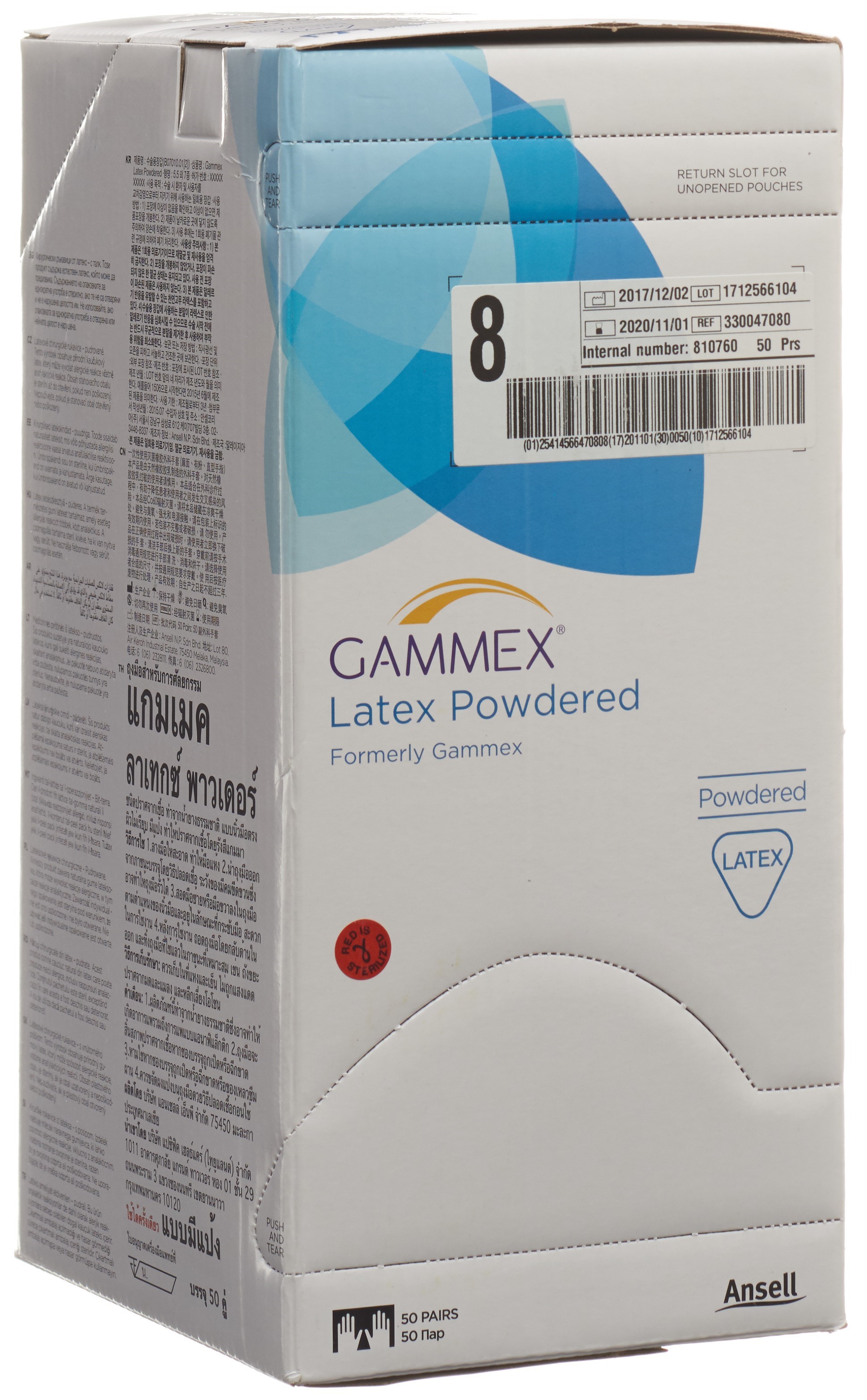 GAMMEX OP-Handschuhe 8 Latex Powdered