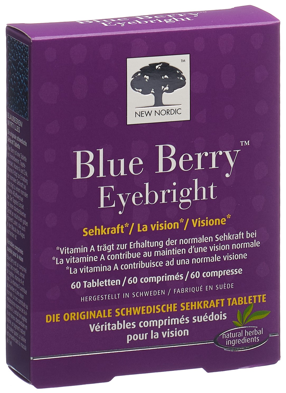 NEW NORDIC Blue Berry Eyebright Tablette