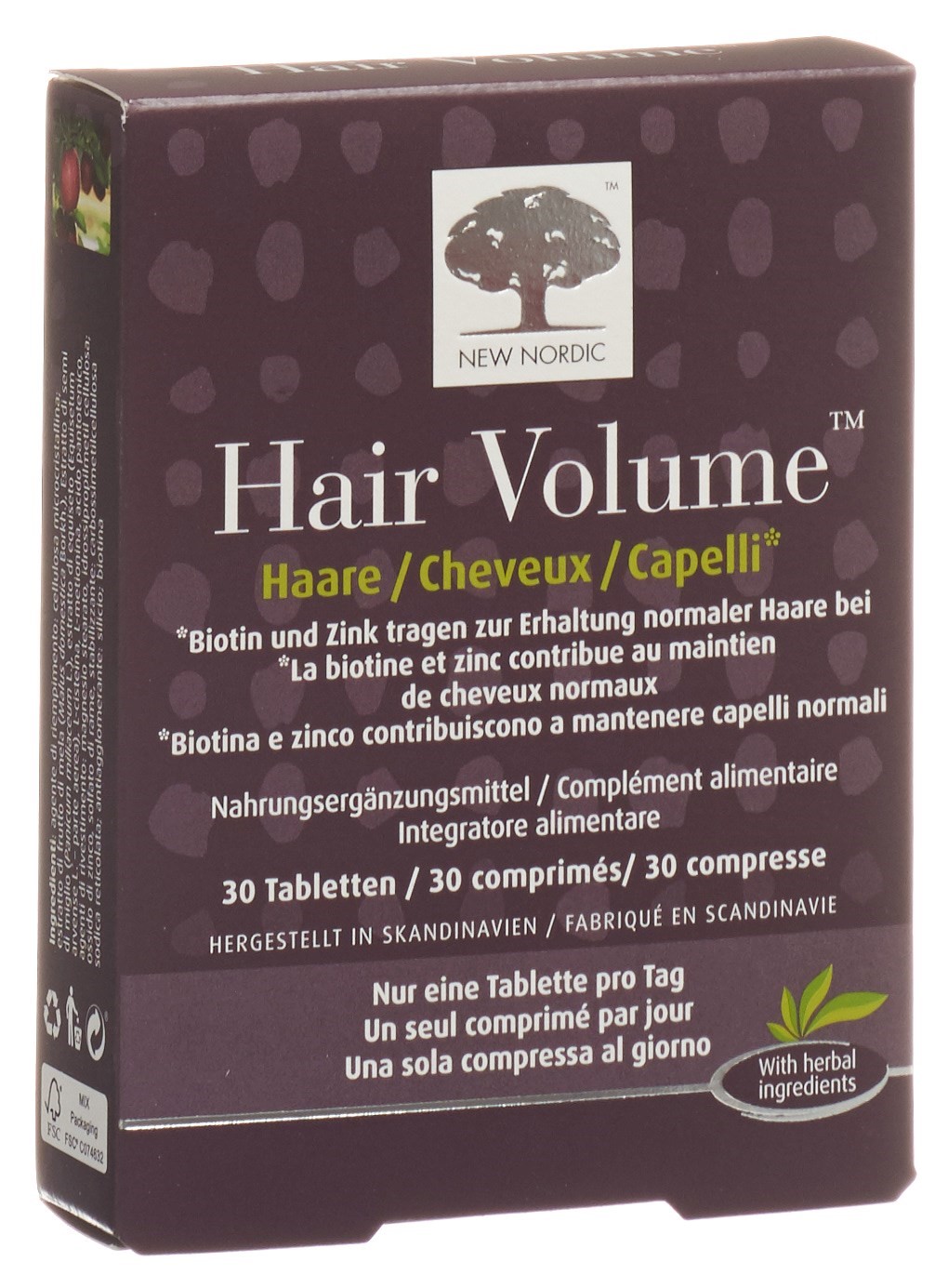 NEW NORDIC Hair Volume Tablette