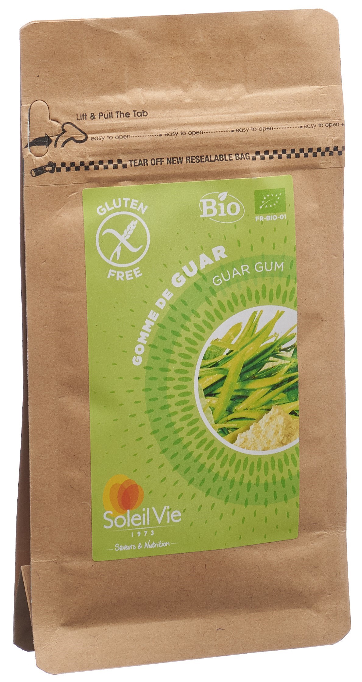 Soleil Vie gomme de guar bio sans gluten