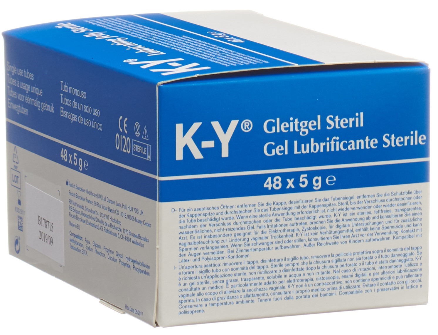 ky gleitgel steril K Y Gelee Gleitmittel steril 48x5 g kaufen bei BENU