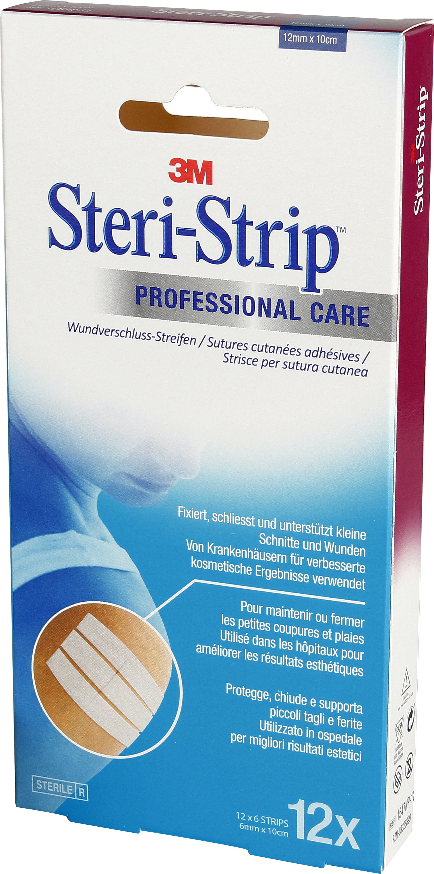 3M Steri-Strip 12x100mm weiss verstärkt