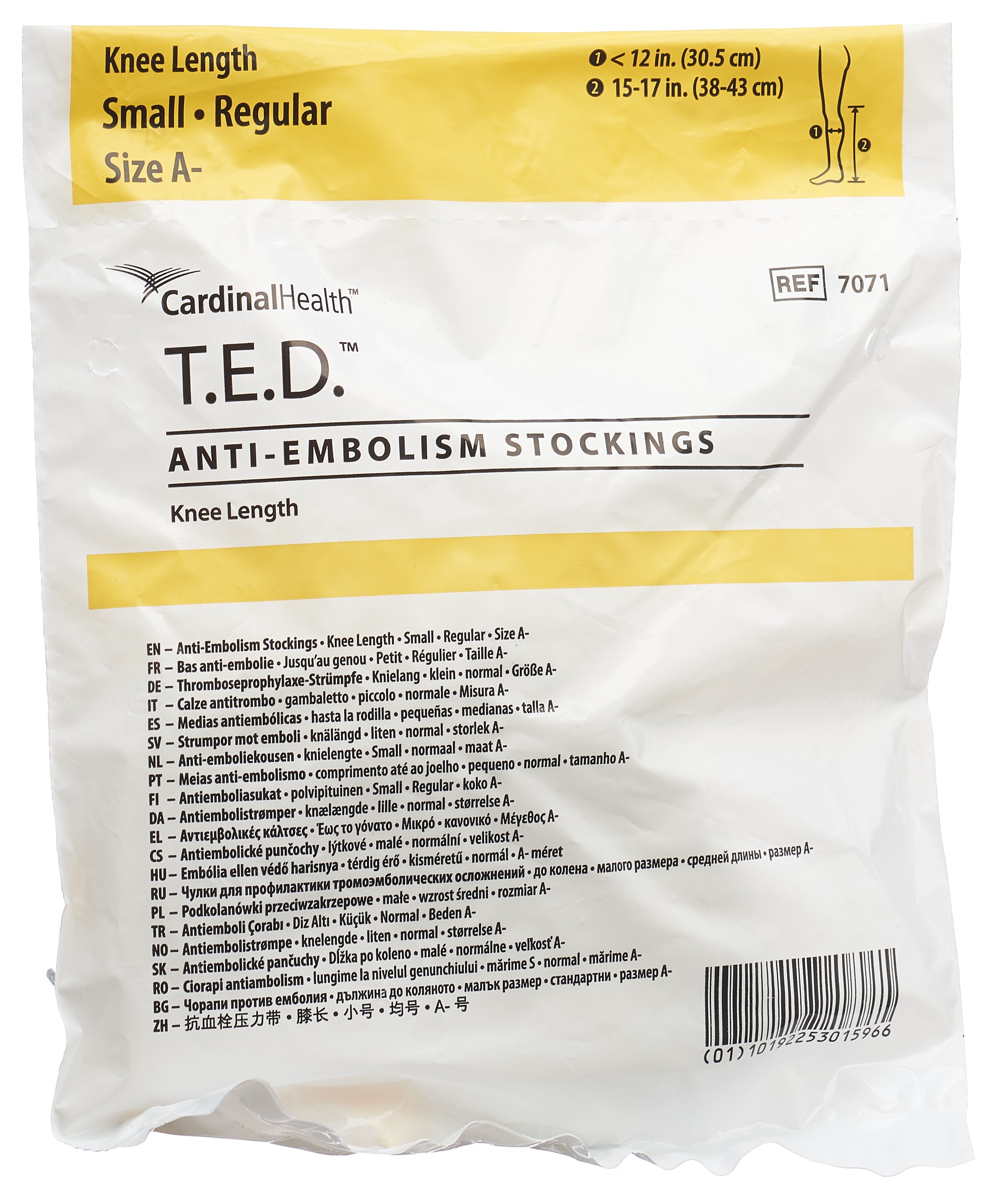 TED Kniestrumpf klein normal weiss