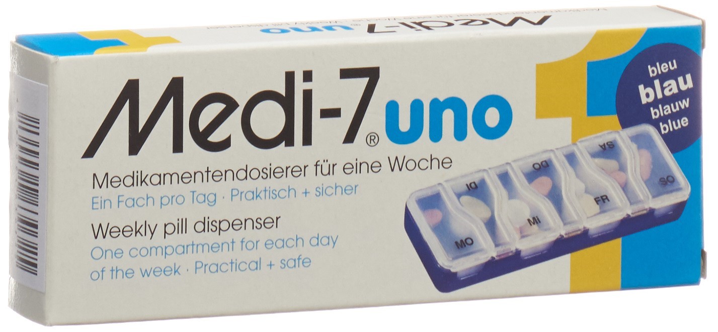 Medi-7 kamentendosierer uno Tage blau