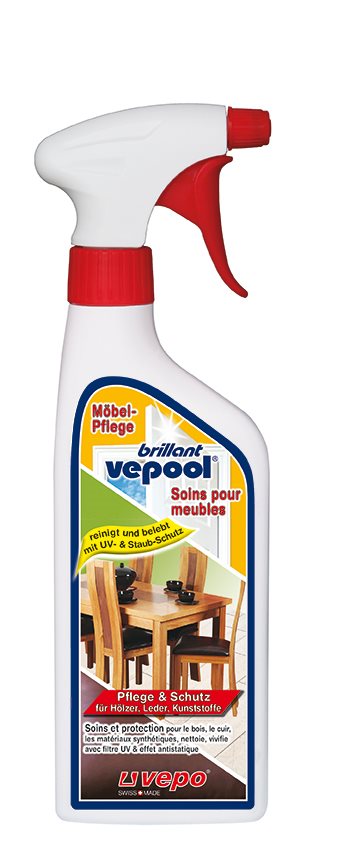 vepool Möbelpflege für Hölzer Leder Kunstoffe mit UV- und Staubschutz