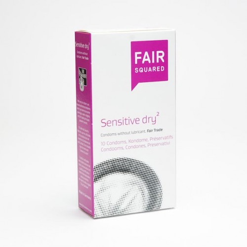 FAIR SQUARED Kondom Sensitive Dry vegan