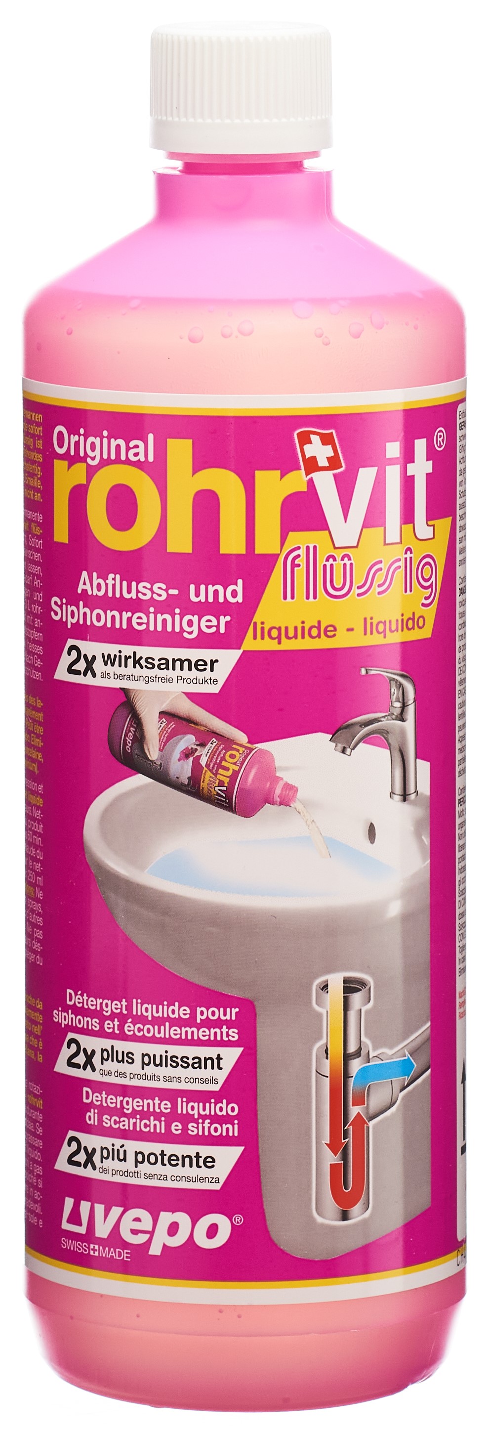 Rohrvit Ablaufreiniger flüssig gebrauchsfertig