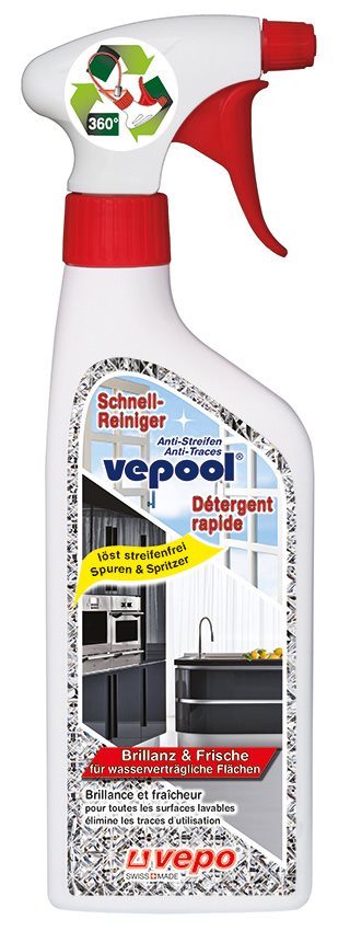 vepool Anti-Streifen Schnellreiniger 360°
