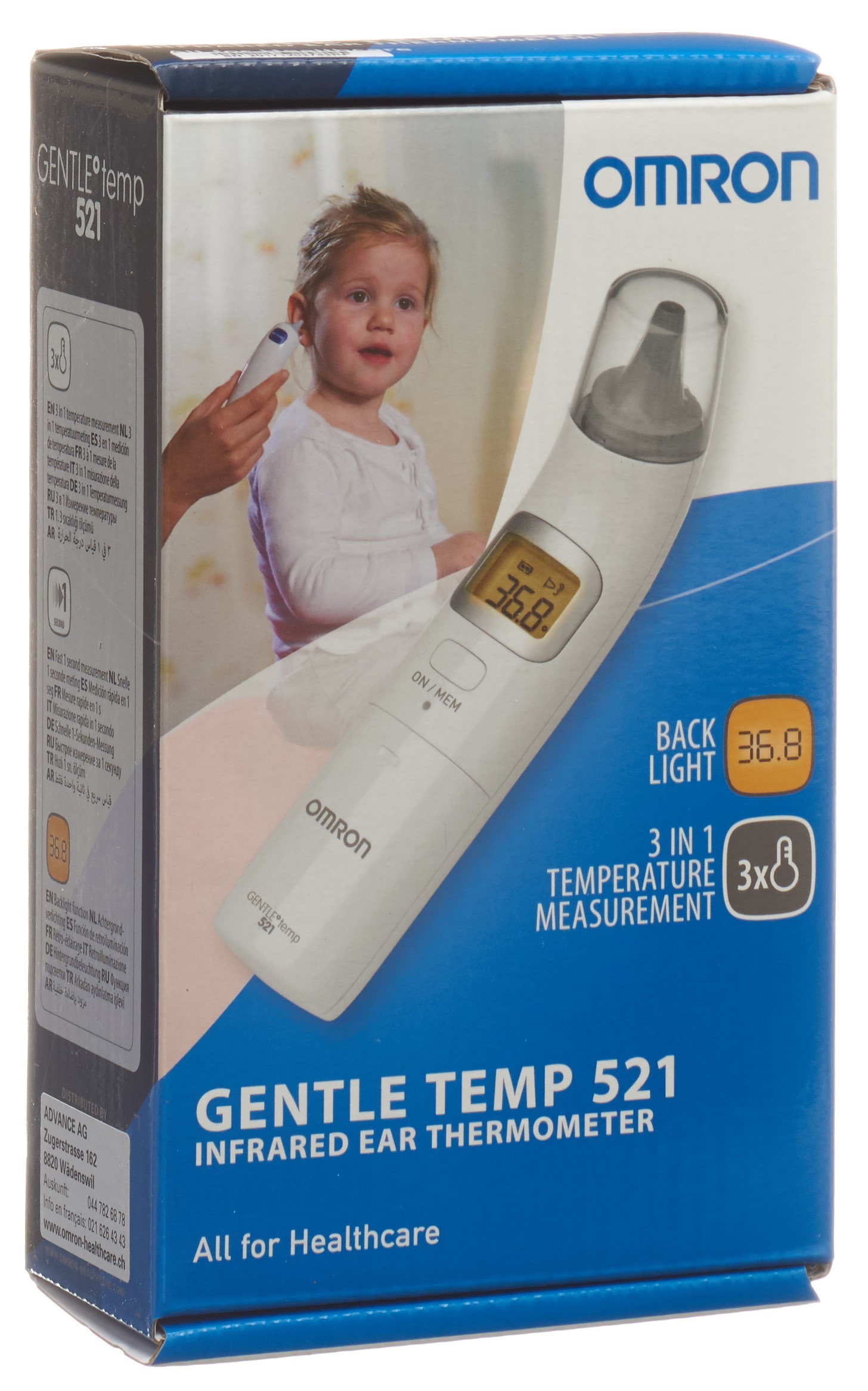 Omron Ohrthermometer Gentle Temp 521