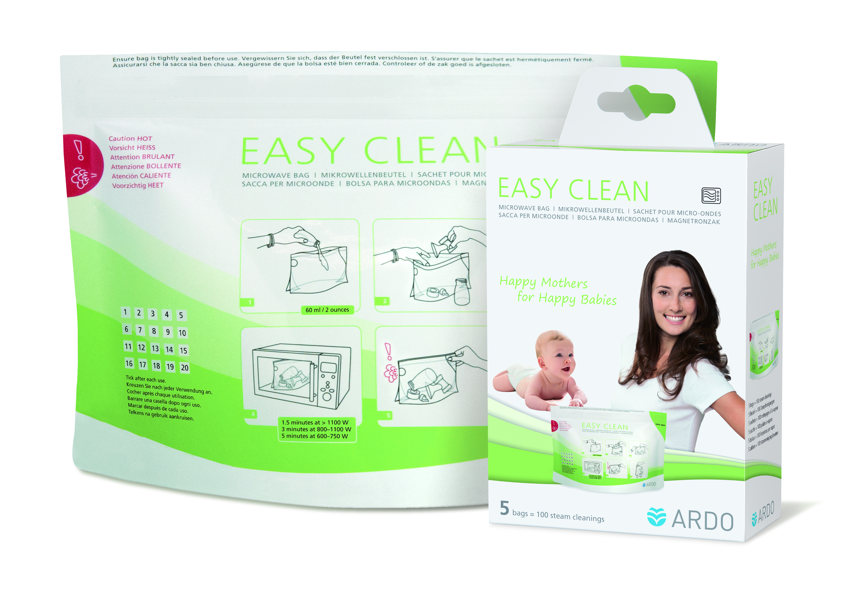 Ardo EASY CLEAN Mikrowellenbeutel