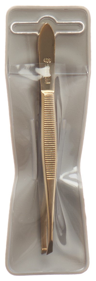Malteser Pinzette schräg 9 cm No 8 Gold