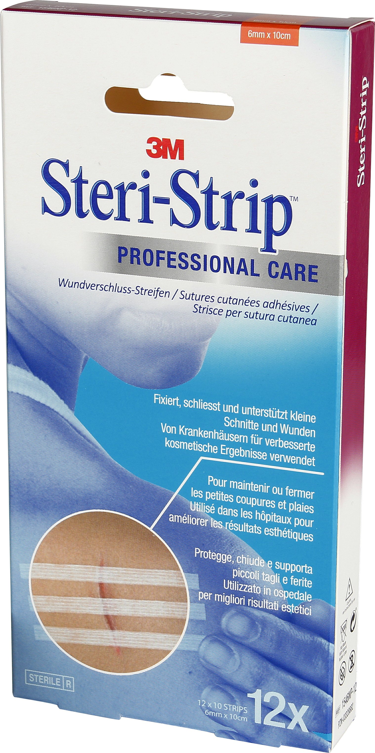 3M Steri-Strip 6x100mm weiss verstärkt