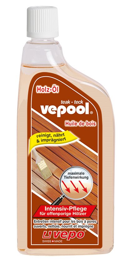 vepool Teak Holz-Öl Intensiv-Pflege flüssig