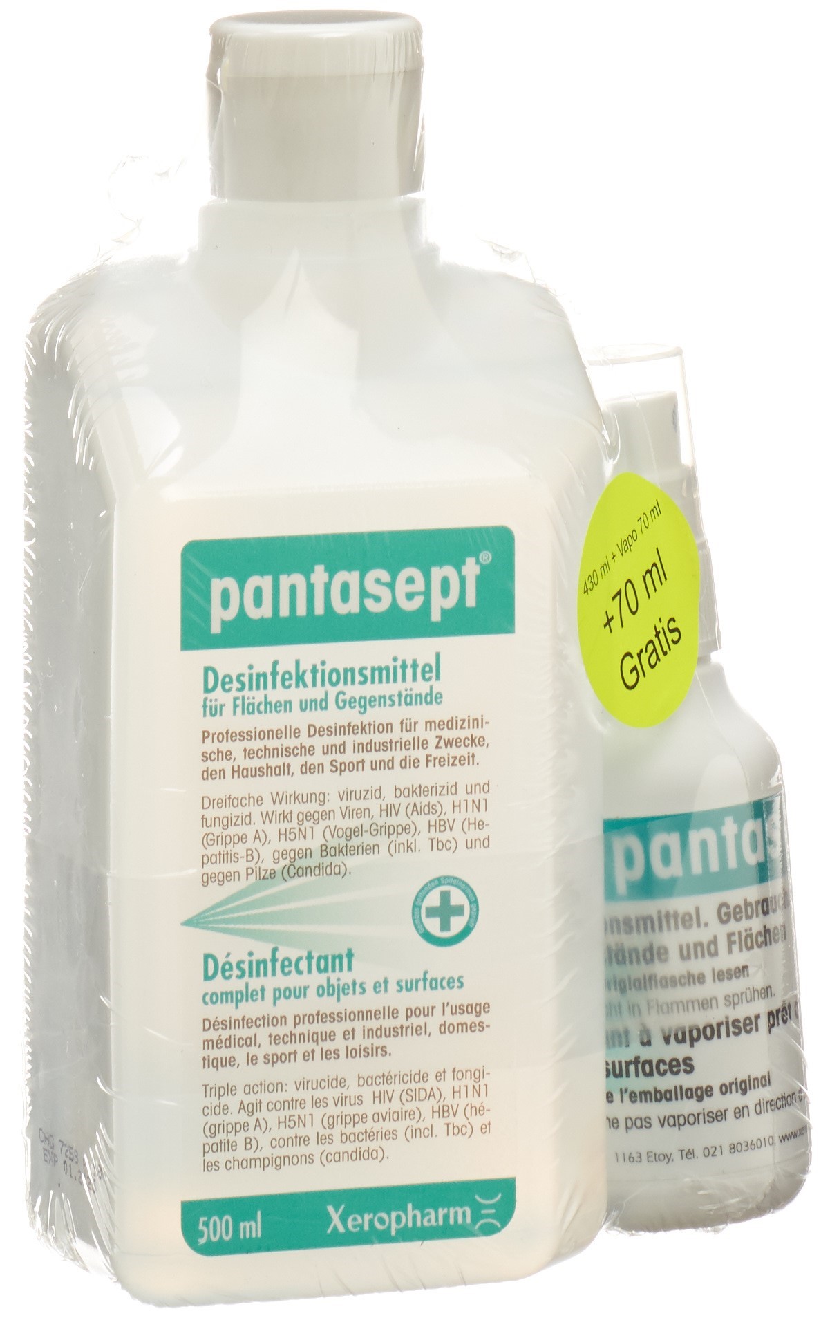 Pantasept Desinfektion Lösung Set 430 + 70ml