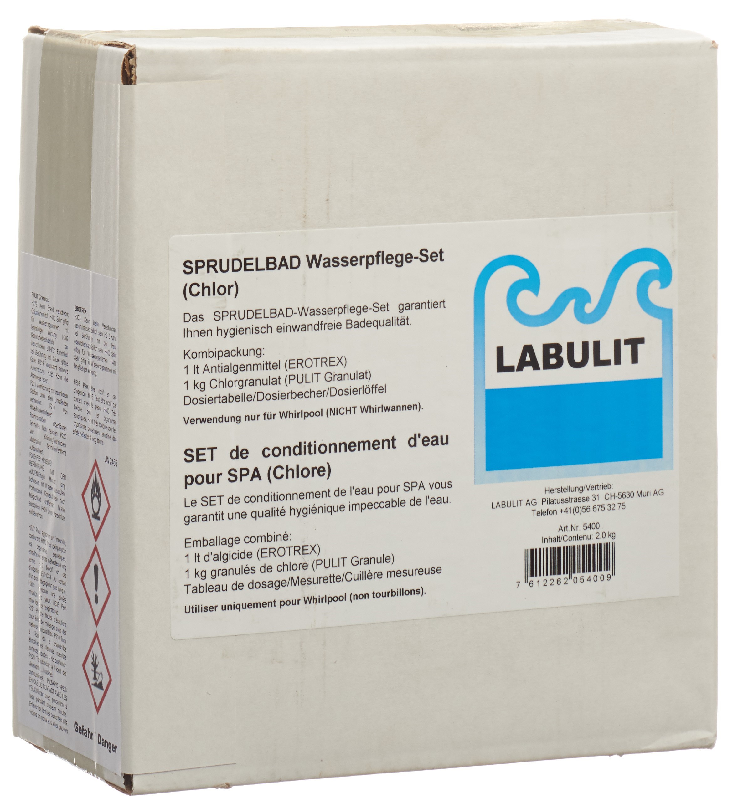 LABULIT Sprudelbad Wasserpflegeset Chlor
