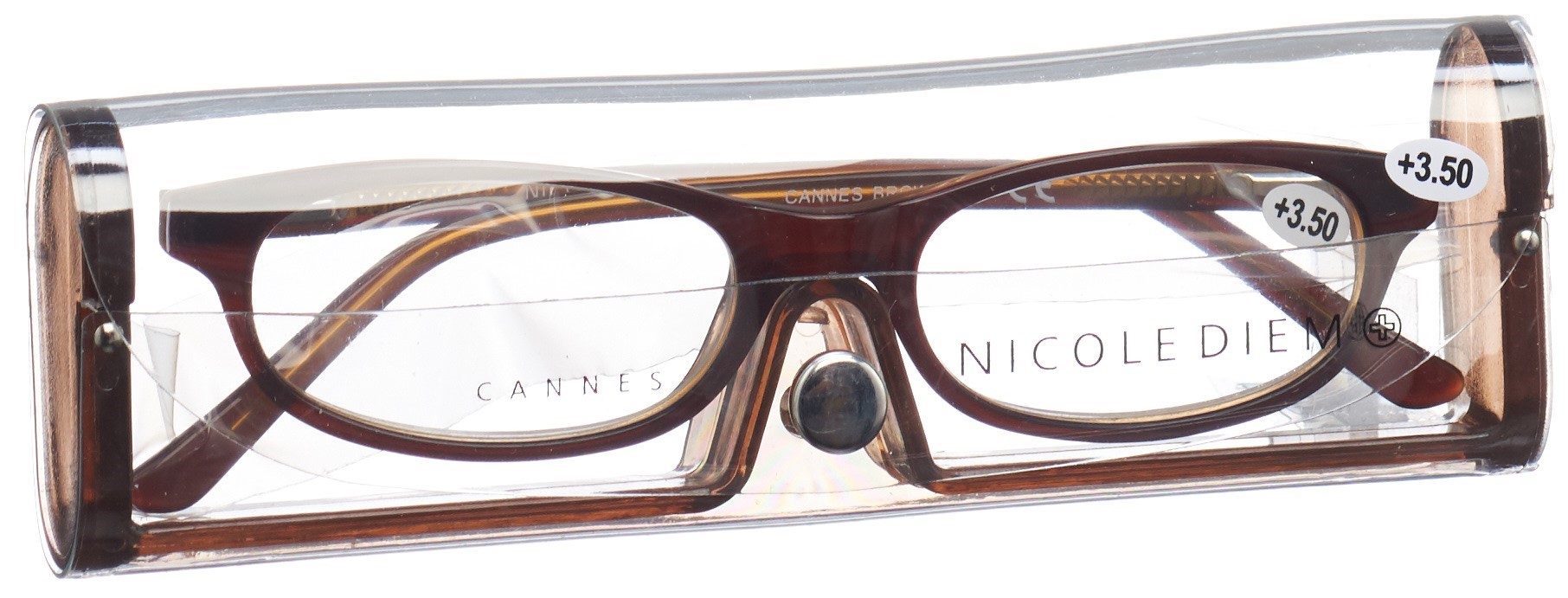 Nicole Diem Lesebrille 3.50dpt Cannes braun