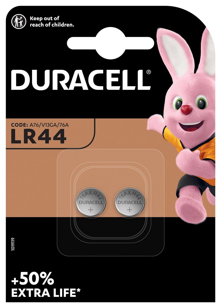 Duracell Batterie für Uhr+Rechner LR44 1.5V