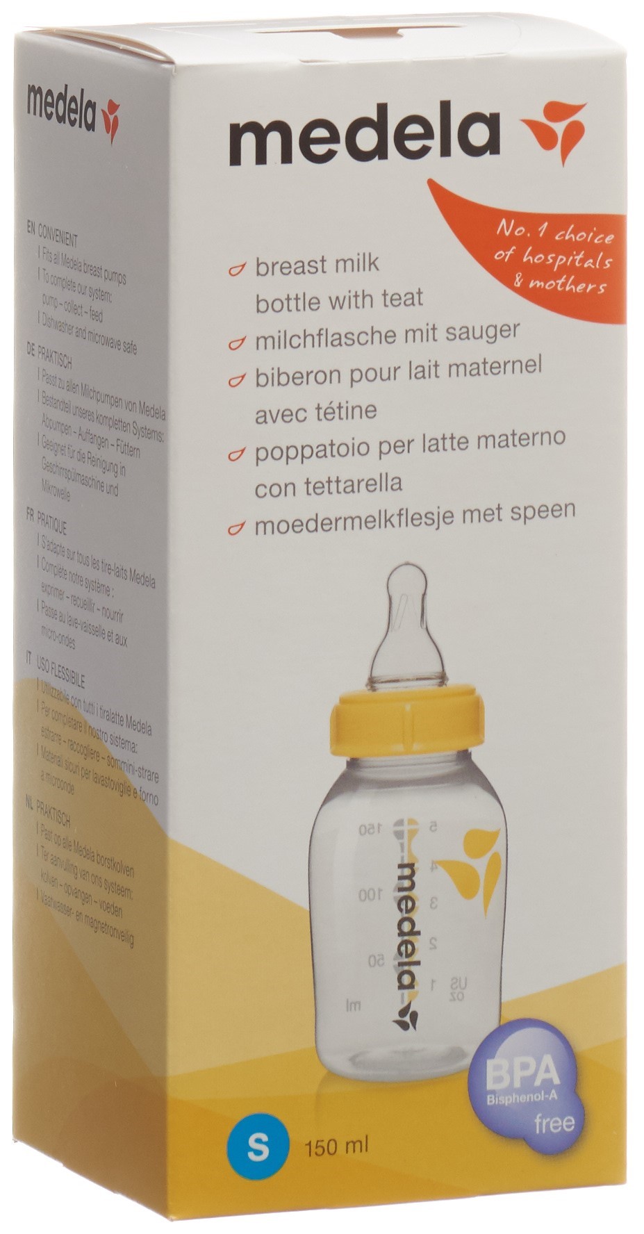 medela Milchflasche 150ml m Sauger S (0-3 Monate)