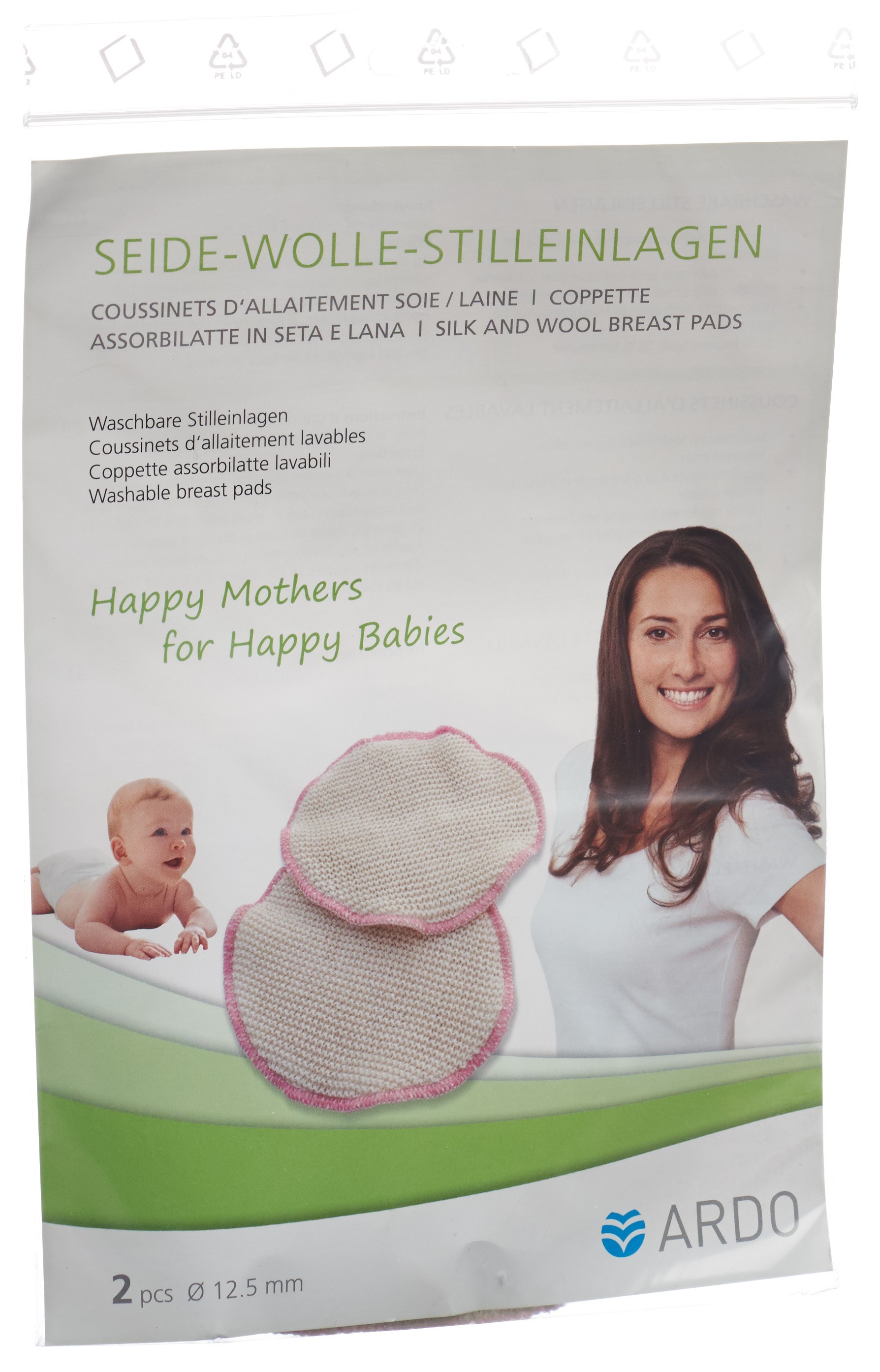 Ardo Stilleinlagen Seide/Wolle