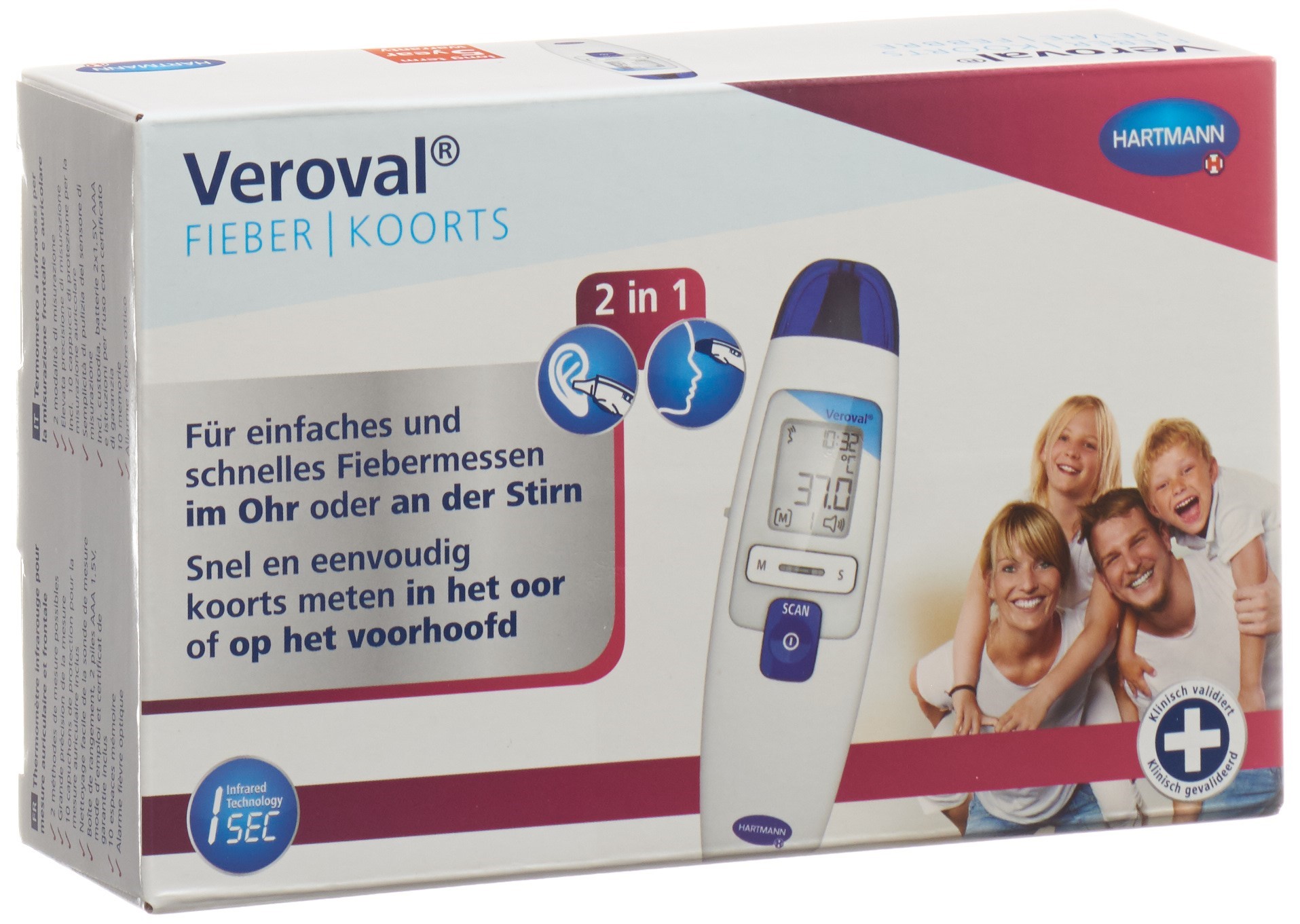 Veroval 2in1 Infrarot-Thermometer