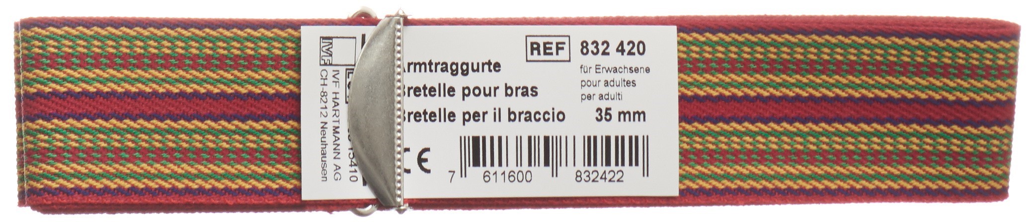 IVF Armtraggurt für Erwachsene 185cmx35mm farbig Schaffhauser