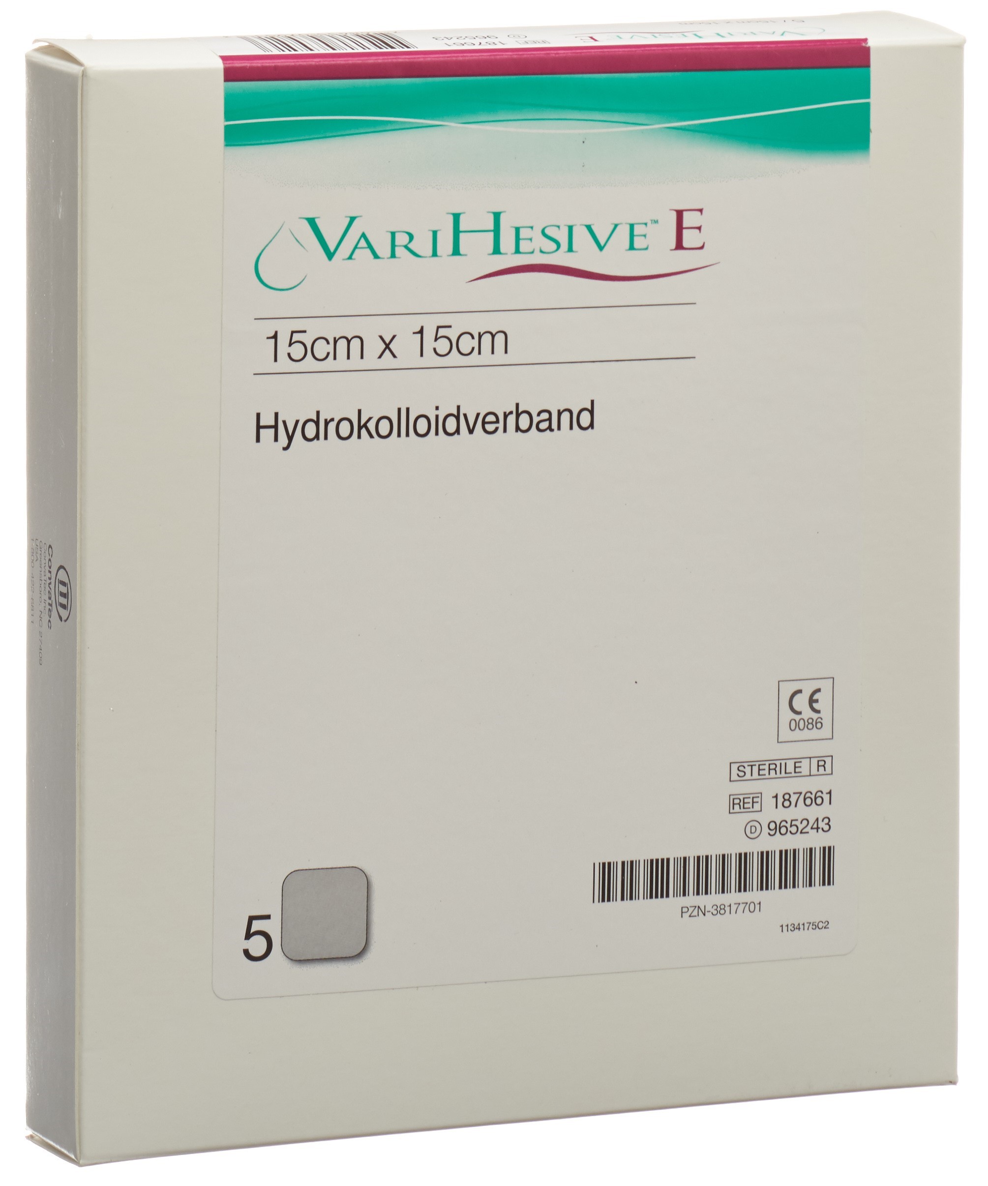 Varihesive Hydrokolloidverband Verband 15x15cm